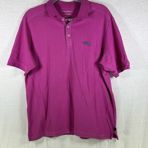 Tommy Bahama Other - Tommy Bahama Islandzone Men's Short Sleeve Supima Pink Polo Shirt - Size M